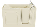 Venzi 32 x 60 walk-in whirlpool bathtub, right drain, biscuit, detail view