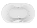 Venzi Grand Tour Aline 41 x 70 oval air & whirlpool bathtub, detail view