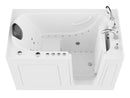 Venzi 32 x 60 walk-in whirlpool and air jetted bathtub, right drain, white, detail view
