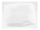Venzi Capri 54 x 72 rectangular soaking bathtub, top view
