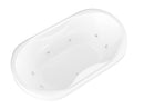 Venzi Aline 41 x 70 oval whirlpool bathtub, detail view
