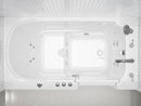 Venzi 32 x 60 walk-in whirlpool bathtub, right drain, white in a bathroom