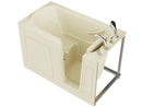 Venzi 32 x 60 walk-in soaking bathtub, right drain, biscuit, alternate view