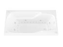 Venzi Aesis 36 x 60 rectangular air & whirlpool bathtub feature graphic