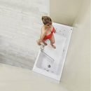 Laydown 30x60 Hydro Massage Walk in Bathtub Right Drain