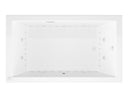 Venzi Grand Tour Villa 30 x 60 rectangular air & whirlpool bathtub, top view