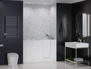 Venzi 32 x 60 walk-in whirlpool bathtub, right drain, white in a bathroom
