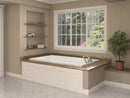 Venzi Villa 30 x 60 rectangular air & whirlpool bathtub installed in a bathroom
