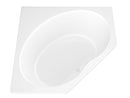 Venzi Luna 60 x 60 corner soaking bathtub, detail view