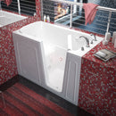 Venzi 32 x 60 walk-in whirlpool and air jetted bathtub, right drain, white, main view