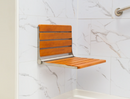 Folding Teak Shower Chair with Fold-Down Design 20.5″W x 13.4″L