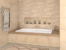 Venzi Viola 42 x 72 rectangular air & whirlpool bathtub installed in a bathroom