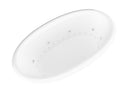 Venzi Vino 44 x 78 oval air & whirlpool bathtub, detail view