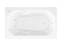 Venzi Irma 36 x 60 rectangular air & whirlpool bathtub, top view