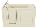 Venzi 32 x 60 walk-in soaking bathtub, left drain, biscuit, detail view