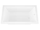 Venzi Villa 36 x 66 rectangular soaking bathtub, detail view