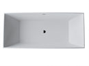 Venzi PietraStone 31.5 x 71 freestanding soaking bathtub, detail view