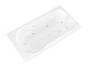 Venzi Elda 32 x 60 rectangular whirlpool bathtub feature graphic