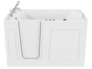 Venzi 32 x 60 walk-in whirlpool bathtub, left drain, white, detail view