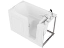 Venzi 32 x 60 walk-in soaking bathtub, right drain, white, alternate view