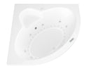 Venzi Grand Tour Esta 60 x 60 corner air & whirlpool bathtub, detail view