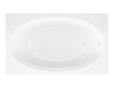 Venzi Viola 43 x 84 rectangular soaking bathtub, top view