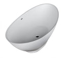 Venzi PietraStone 33.5 x 74.5 freestanding soaking bathtub, alternate view