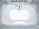 Venzi Grand Tour Bello 36 x 72 air & whirlpool bathtub installed in a bathroom