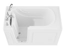 Venzi 30 x 60 walk-in soaking bathtub, left drain, white, detail view