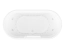 Venzi Padre 33 x 67 freestanding air and whirlpool jetted bathtub, alternate view