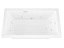 Venzi Grand Tour Villa 30 x 60 rectangular air & whirlpool bathtub, detail view