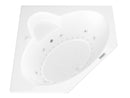 Venzi Grand Tour Ambra 60 x 60 corner air & whirlpool bathtub feature graphic