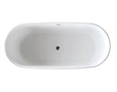 Venzi PietraStone 31.5 x 71 freestanding soaking bathtub, alternate view