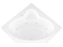 Venzi Ambra 60 x 60 corner air & whirlpool bathtub, detail view
