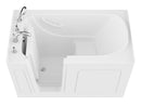 Venzi 32 x 60 walk-in soaking bathtub, left drain, white, detail view