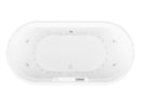 Venzi Grand Tour Padre 34 x 67 x 21 Oval Air & Whirlpool Water Jetted Bathtub with Center Drain By Atlantis