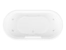 Venzi Padre 33 x 67 freestanding whirlpool bathtub, alternate view