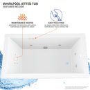 Venzi Bello 42 x 72 whirlpool bathtub feature graphic