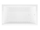 Venzi Villa 30 x 60 rectangular air jetted bathtub, top view