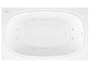 Venzi Aqui 48 x 72 rectangular air & whirlpool bathtub, top view