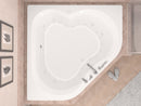 Venzi Grand Tour Tovila 60 x 60 corner air & whirlpool bathtub installed in a bathroom