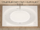 Venzi Grand Tour Viola 43 x 84 rectangular air & whirlpool bathtub installed in a bathroom