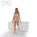 Laydown 30x60 Soaking Walk in Bathtub Right Drain