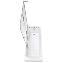 Laydown 32x72 Hydro Massage Walk-In-Bathtub Left Drain