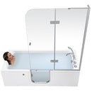 Laydown 32x72 Hydro Massage Walk-In-Bathtub Right Drain