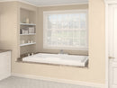 Venzi Celio 46 x 78 endless flow air & whirlpool bathtub installed in a bathroom