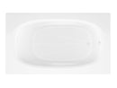 Venzi Talia 42 x 72 rectangular soaking bathtub, top view