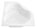 Venzi Tovila 60 x 60 corner whirlpool bathtub, main view