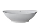 Venzi PietraStone 33.5 x 74.5 freestanding soaking bathtub, alternate view