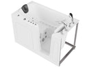 Venzi 32 x 60 walk-in whirlpool and air jetted bathtub, right drain, white, alternate view